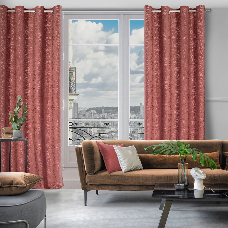 Záves OCTAVIA na krúžkoch staroružový 140x250cm 140x250