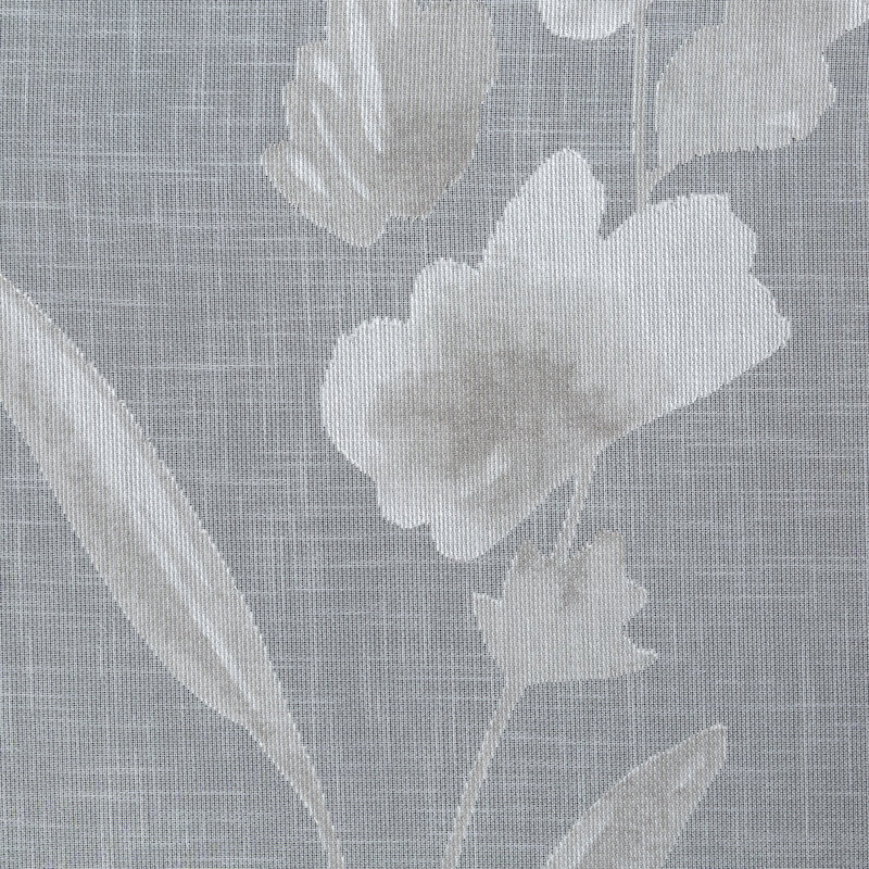 Záclona ISABEL na krúžkoch biela s kvetinovým vzorom 140x250cm 140x250