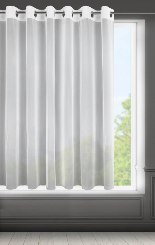 Záclona ESEL na krúžkoch biela 350x150cm 350x150