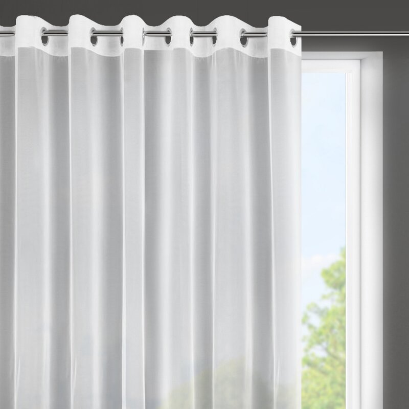 Záclona ESEL na krúžkoch biela 350x150cm 350x150