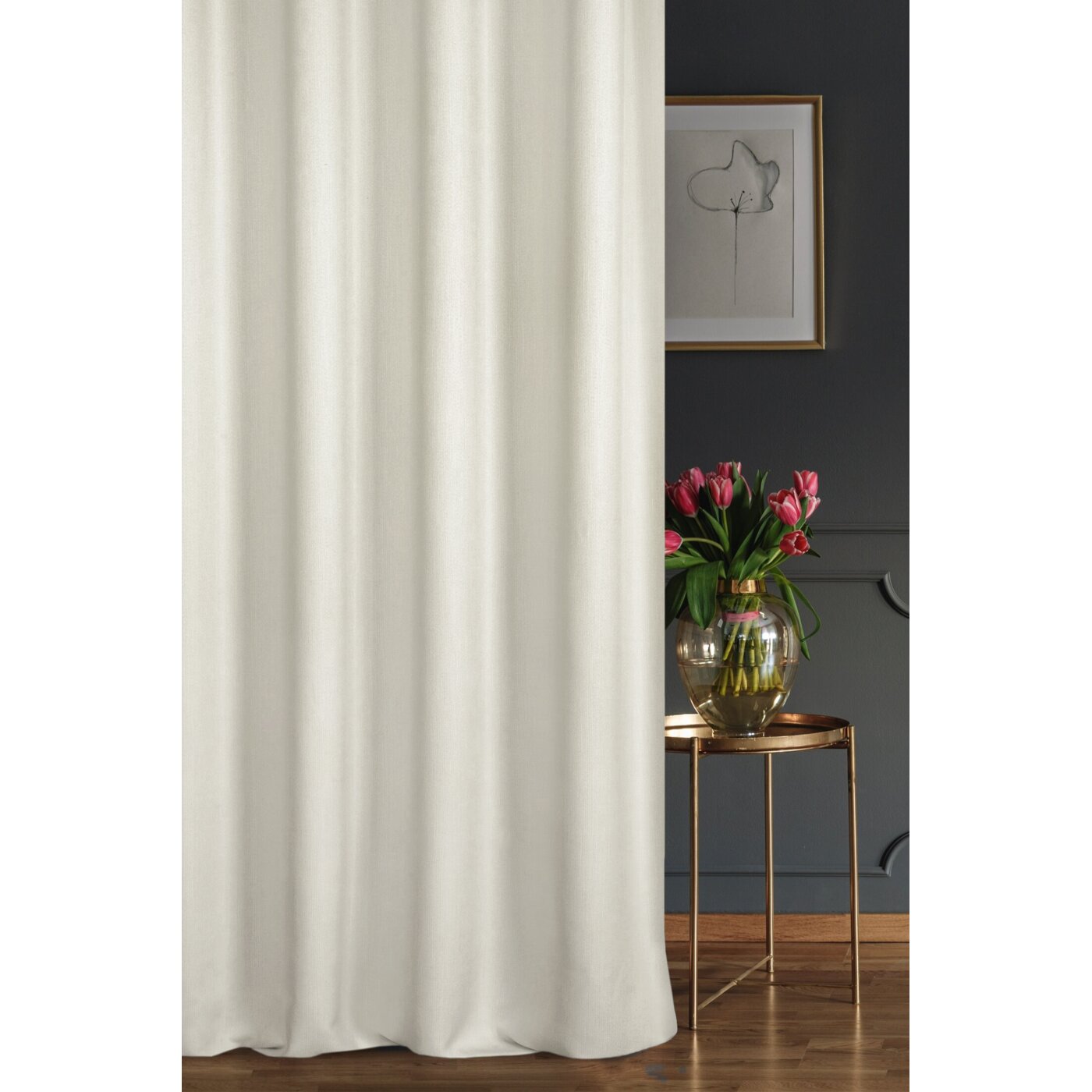 Záves STYLE NATU prírodný biely, 280cm 280
