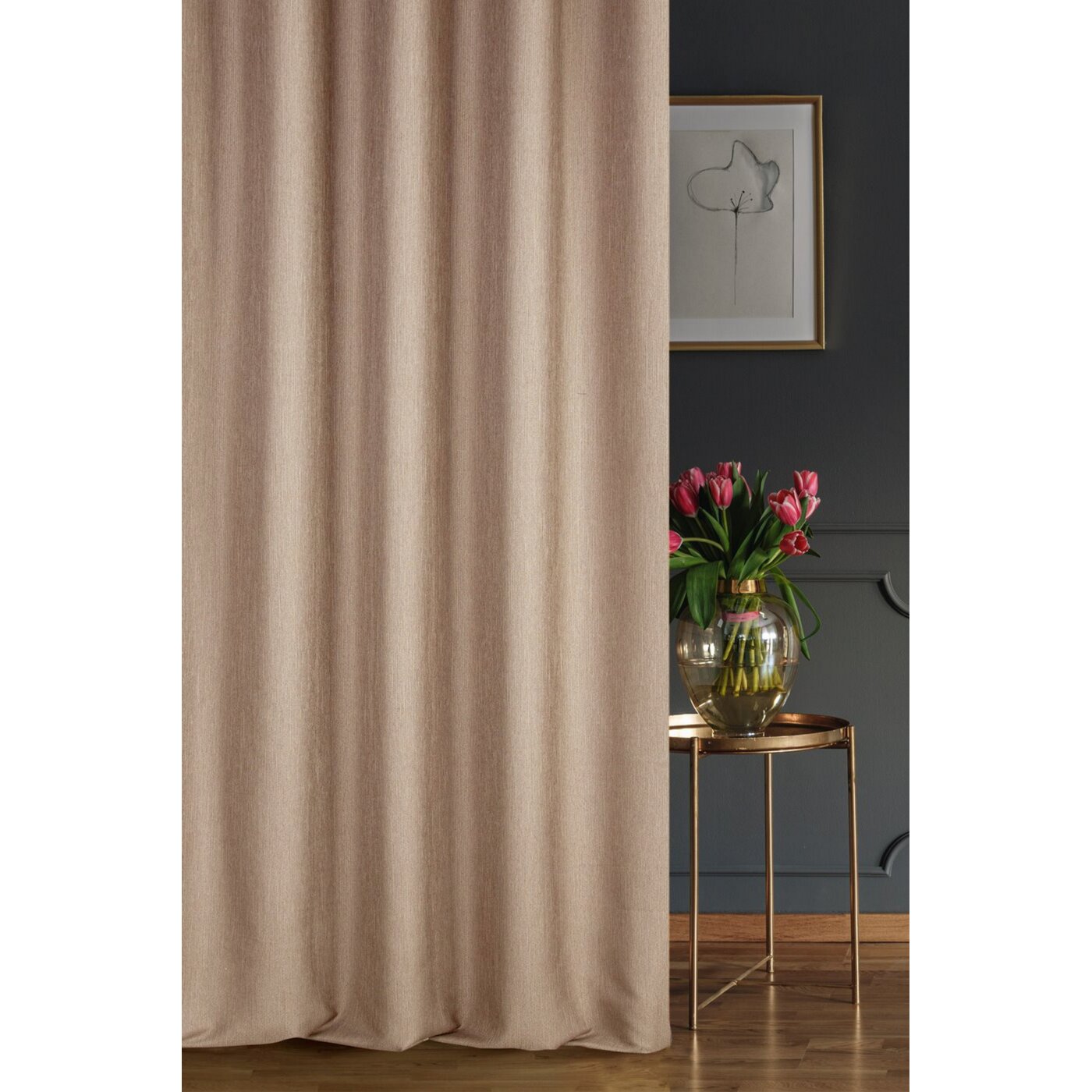 Záves STYLE CAPU svetlohnedý, 280cm 280