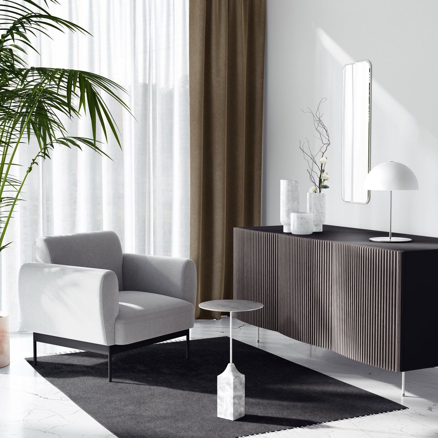 Záves STYLE CAPU svetlohnedý, 280cm 280