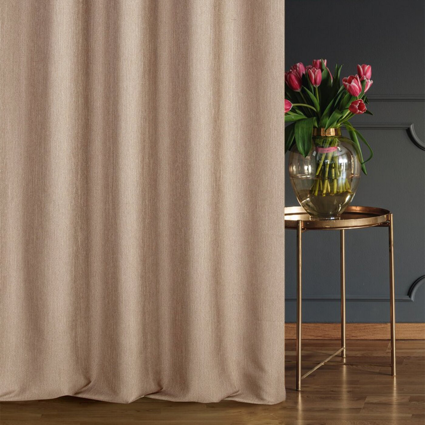 Záves STYLE CAPU svetlohnedý, 280cm 280
