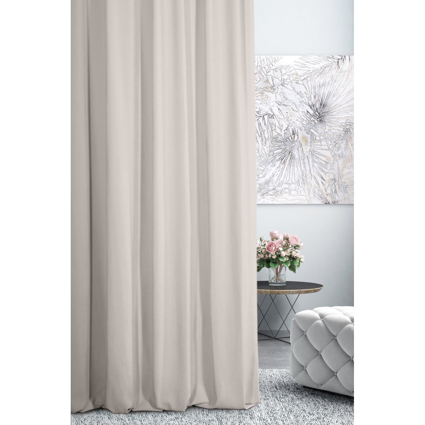 Záves 1403 strieborný, 300cm 300