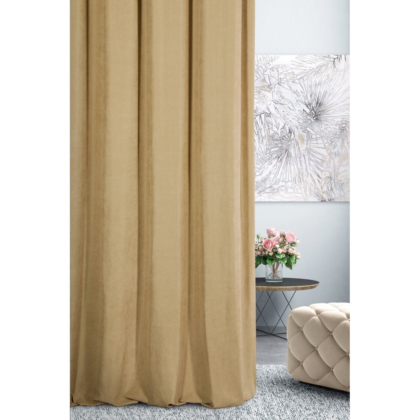 Záves 1403 zlatý, 300cm 300