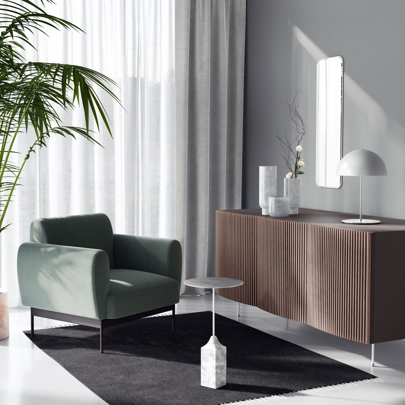 Záves 1403 sivý, 300cm 300