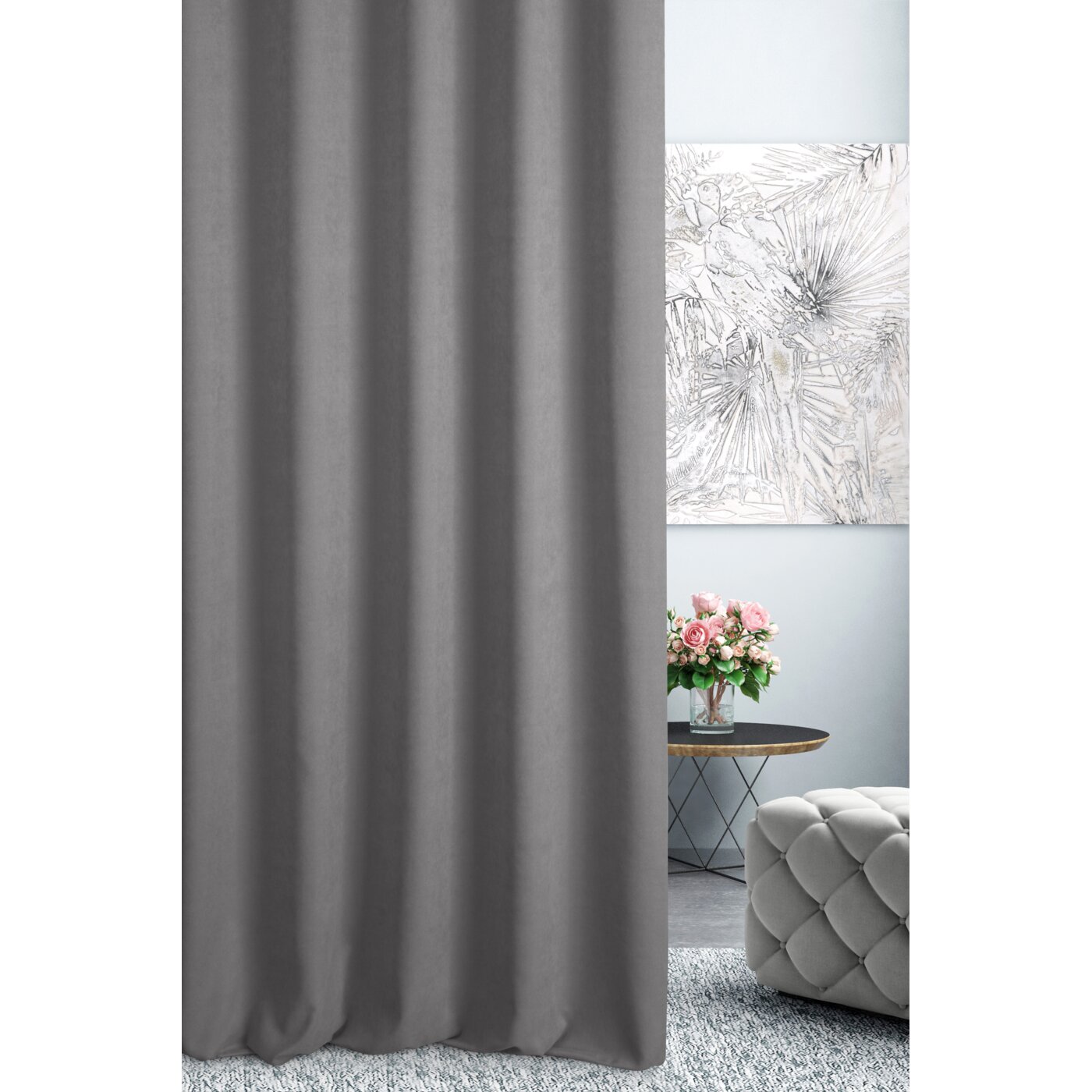 Záves 1403 sivý, 300cm 300