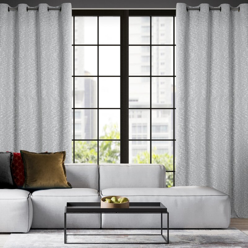 Záves SANDI na krúžkoch sivý 140x260cm 140x260