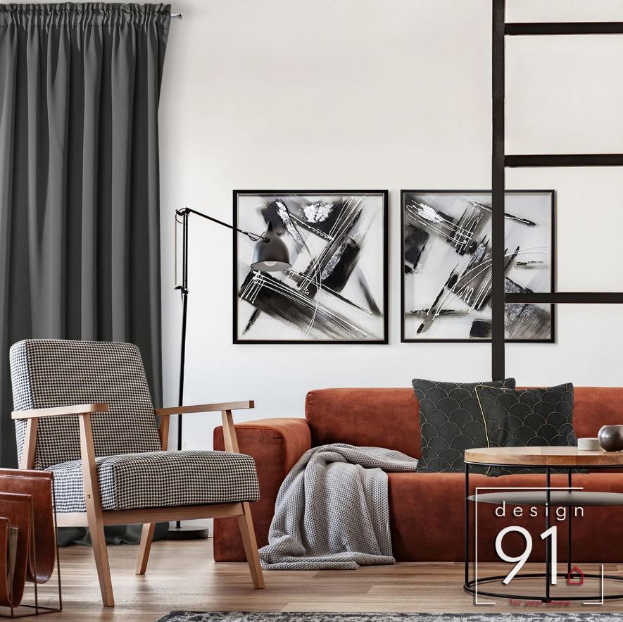 Záves PARISA na páske grafitový 135x270cm 135x270