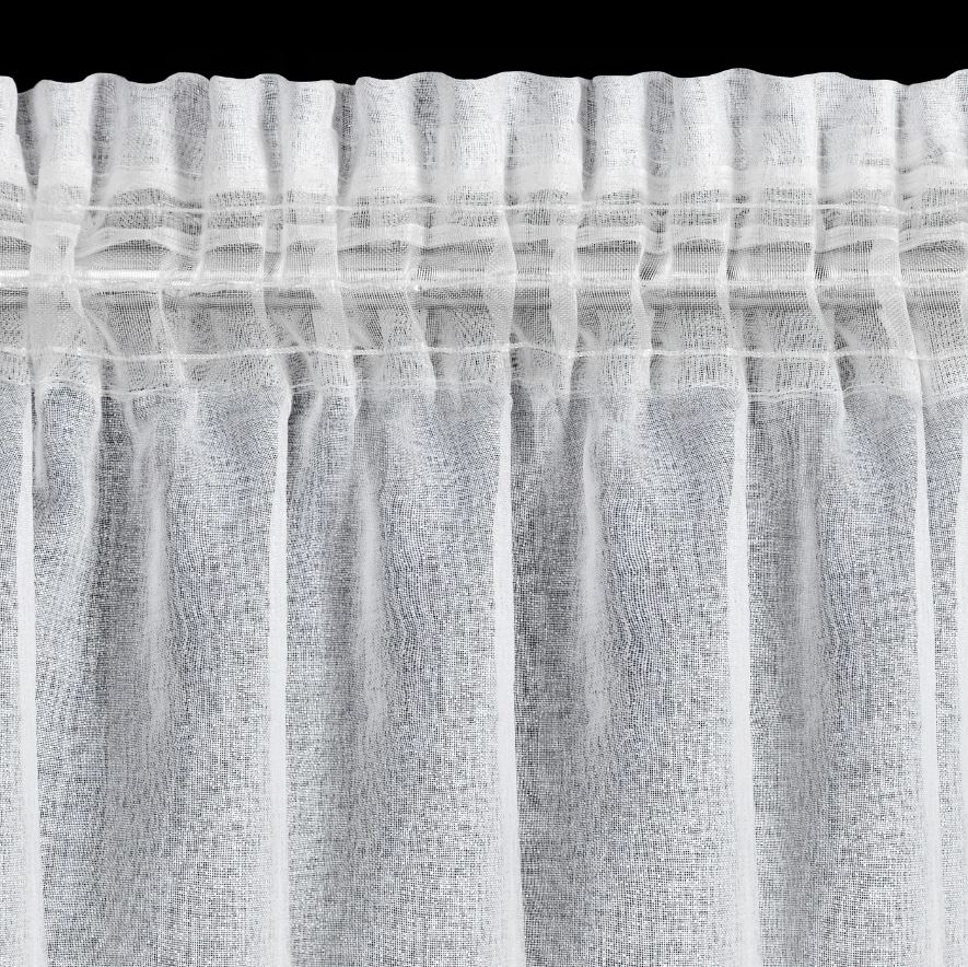Záclona LENA na páske biela/strieborná 350x270cm 350x270