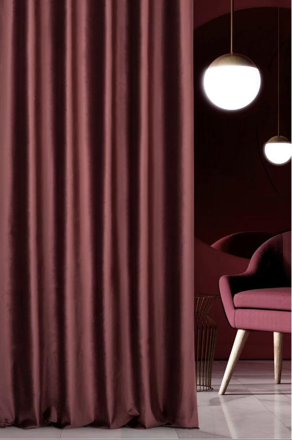 Záves PREMIUM VELVET P277/5 bordový, 280cm 280