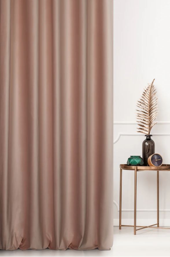 Záves PREMIUM VELVET P277/6 marhuľový, 280cm 280