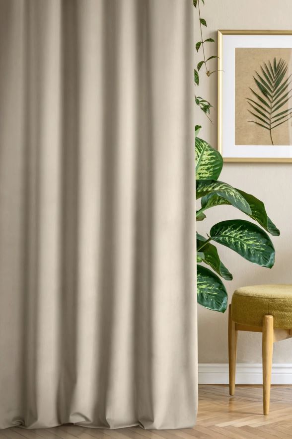 Záves PREMIUM VELVET P277/9 béžový, 280cm 280