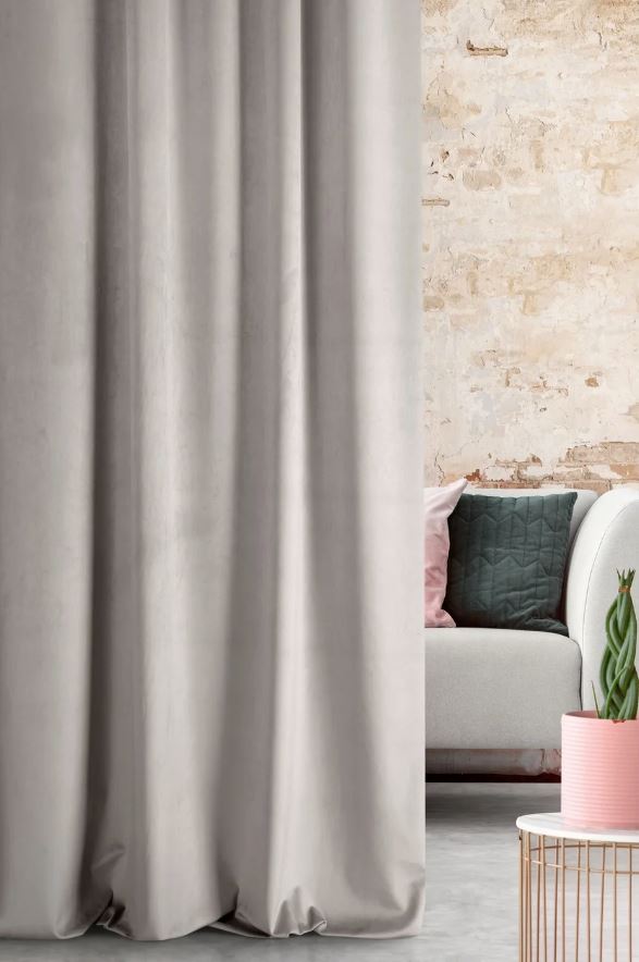 Záves PREMIUM VELVET P277/14 oceľový, 280cm 280