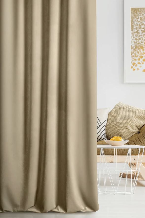 Záves PREMIUM VELVET P277/26 svetlohnedý, 280cm 280