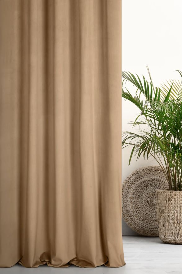 Záves PREMIUM VELVET P277/27 camel, 280cm 280
