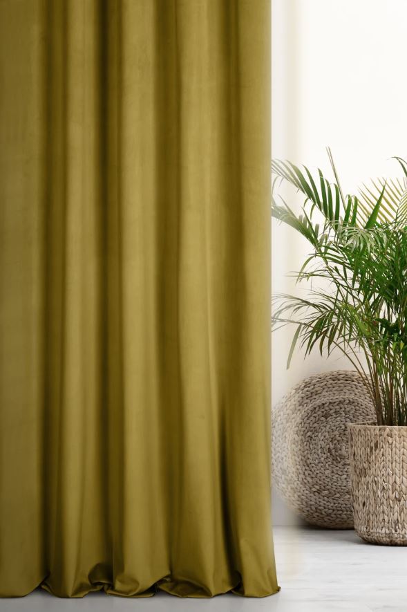 Záves PREMIUM VELVET P277/32 olivový, 280cm 280
