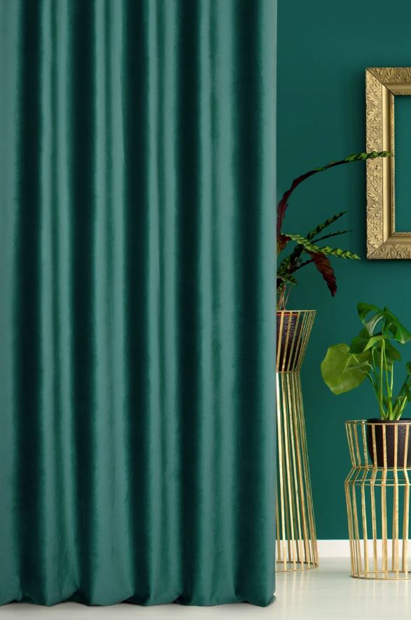 Záves PREMIUM VELVET P277/37 tmavozelený, 280cm 280