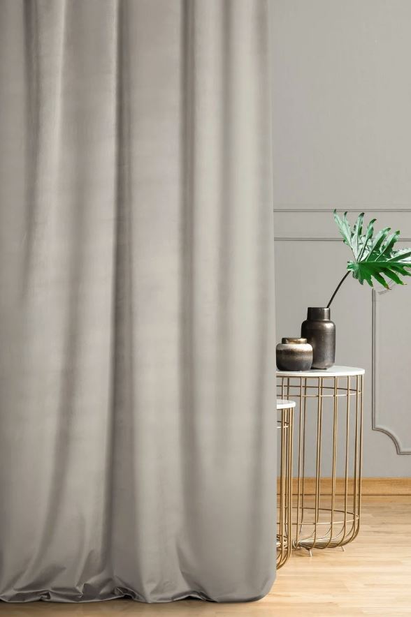 Záves PREMIUM VELVET P277/43 tmavobéžový, 280cm 280