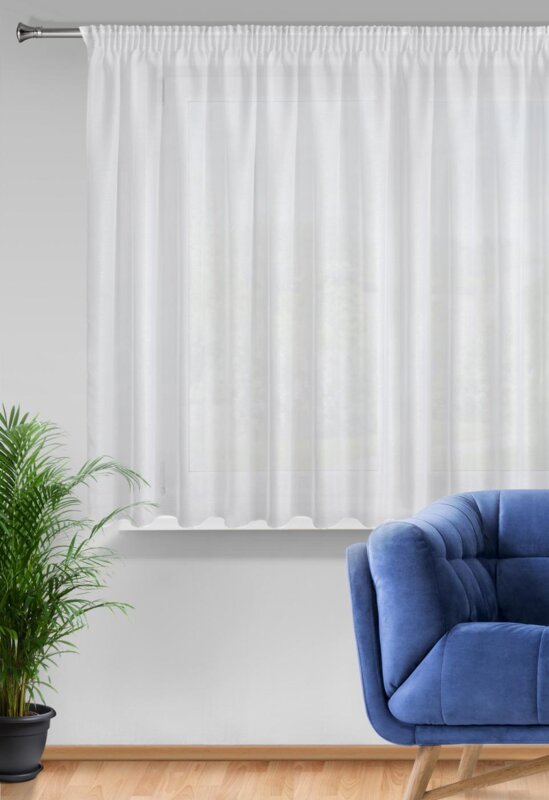Záclona REBECCA na páske biela 350x160cm 350x160