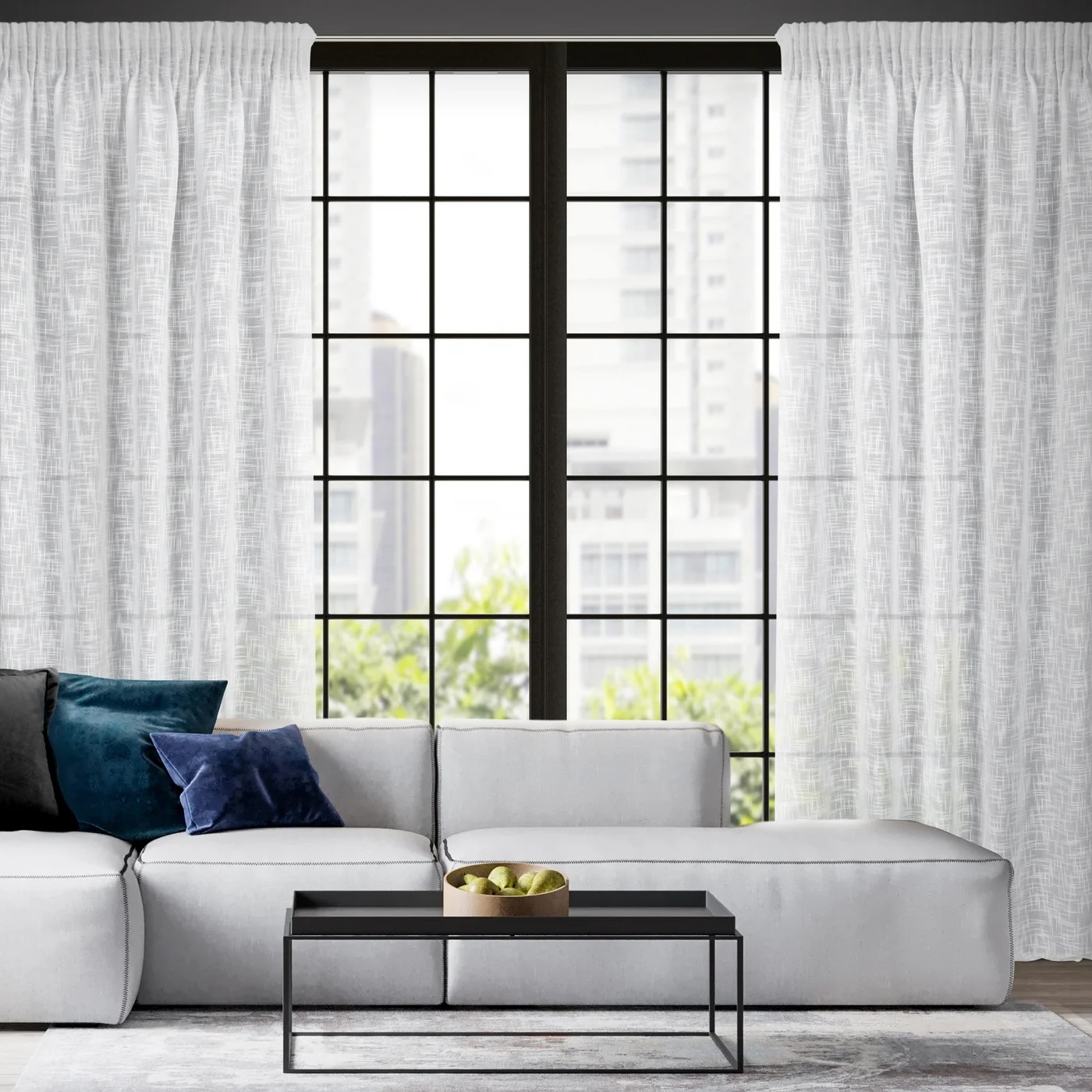Záves RUBI na páske biely 140x270cm 140x270