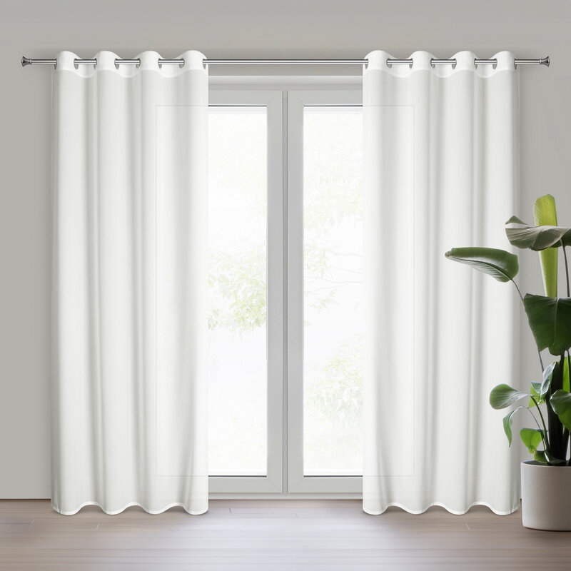 Záclona ROSSI na krúžkoch biela 135x250cm 135x250