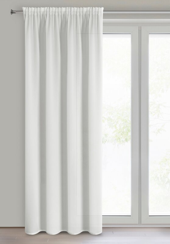 Záclona ROSSI na páske biela 135x270cm 135x270