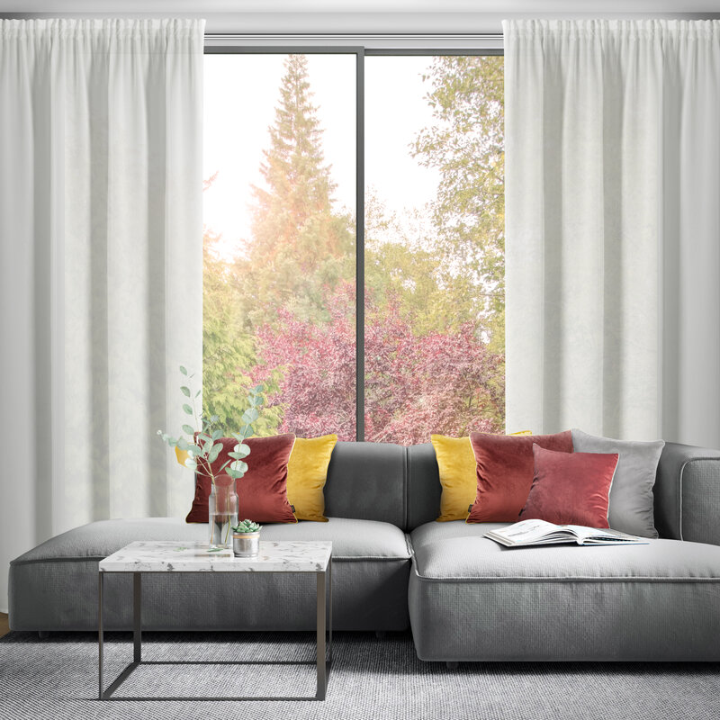 Záclona ROSSI na páske biela 135x270cm 135x270