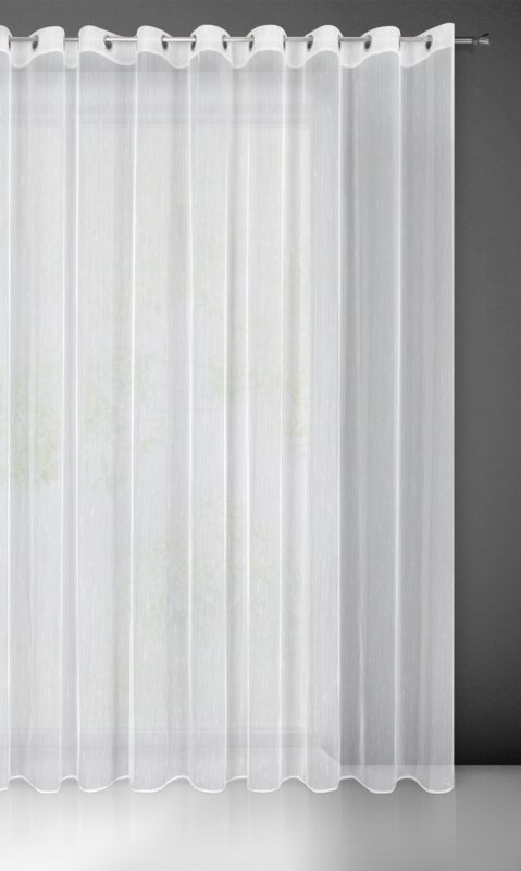 Záclona PILAR na krúžkoch biela 350x250cm 350x250