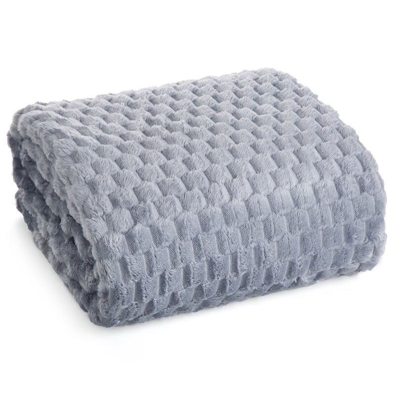 Deka z mikroflanelu CINDY6 170x210cm strieborná 170x210