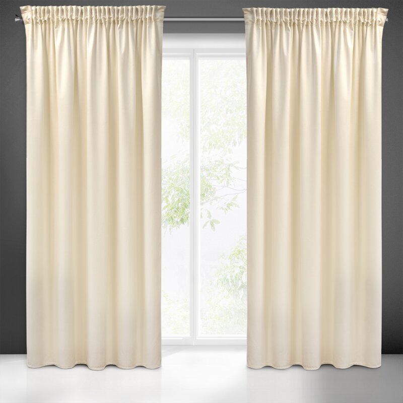 Záves PIERRE CARDIN SIBEL na páske krémový 140x270cm 140x270