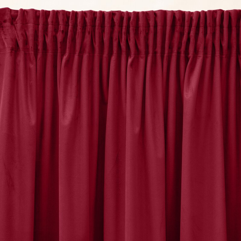 Záves PIERRE CARDIN SIBEL na páske bordový 140x270cm 140x270