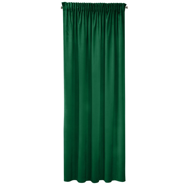 Záves PIERRE CARDIN SIBEL na páske tmavozelený 140x270cm 140x270