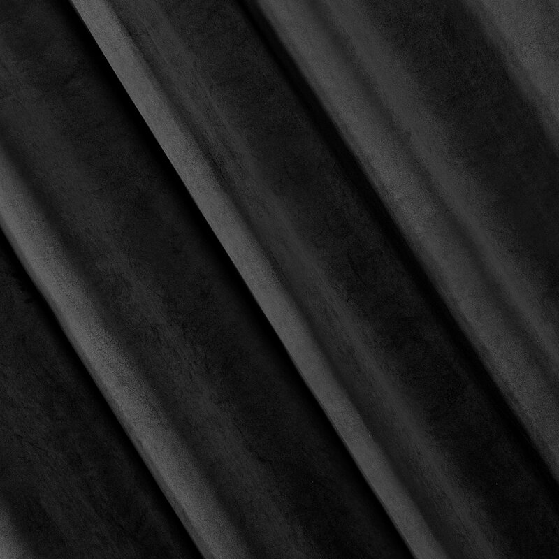 Záves RIA na krúžkoch čierny 140x250cm 140x250