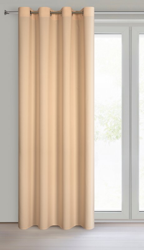 Záves RITA na krúžkoch broskyňový 140x250cm 140x250