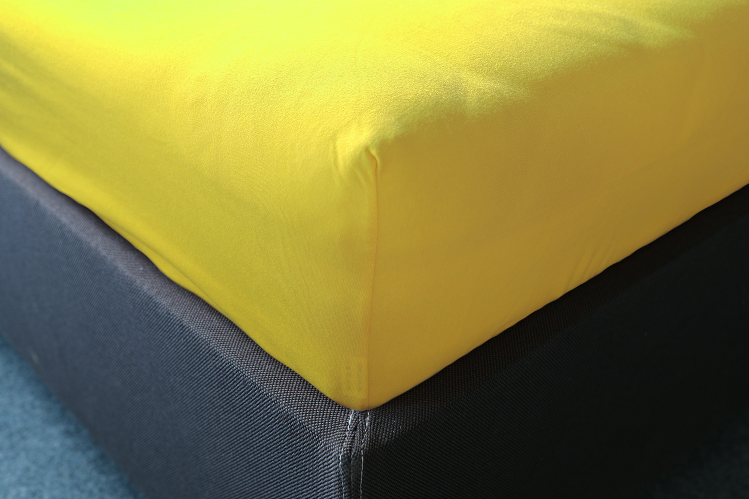 Napínacia plachta JERSEY 90x200 cm citrónová 6 90x200
