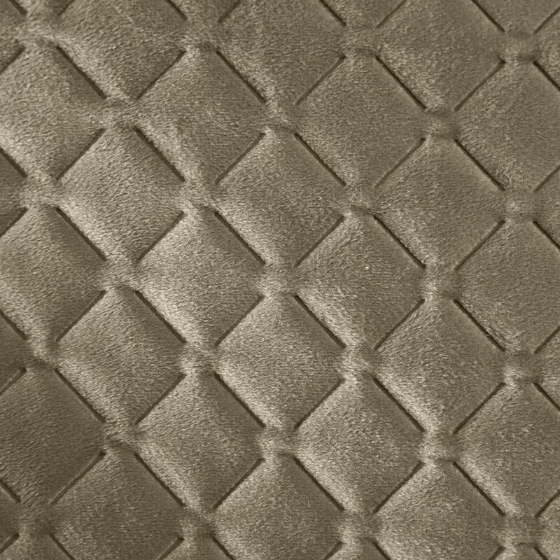 Zamatový prehoz na posteľ DIMON 200x220 cm tmavobéžový 200x220