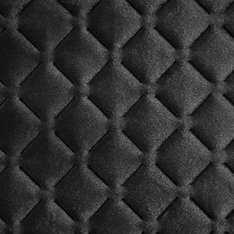 Zamatový prehoz na posteľ DIMON 170x210 cm čierny 170x210