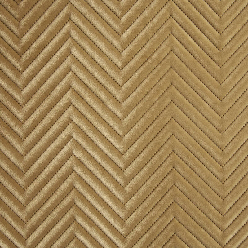 Zamatový prehoz na posteľ SOFIA 230x260 cm medový 230x260