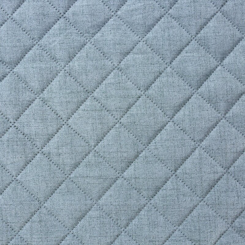 Prehoz na posteľ s ľanovou štruktúrou LEN1 220x240 cm svetlomodrý
