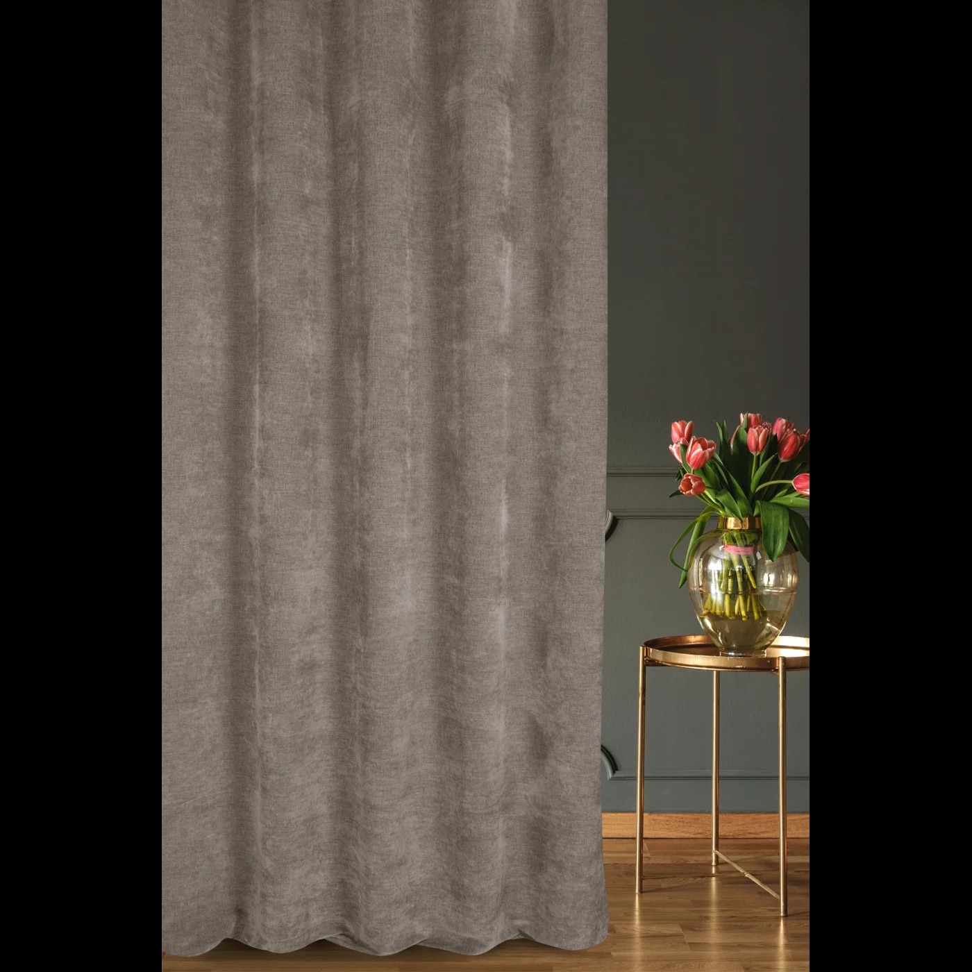 Šenilový záves NATALI latté, 300cm 300