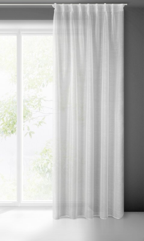 Záclona BELISSA na flex páske biela 140x300 cm 140x300