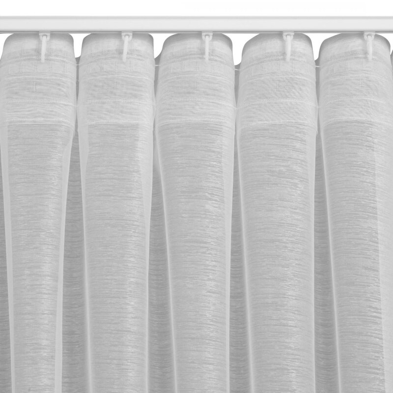 Záclona BELISSA na flex páske biela 140x300 cm 140x300