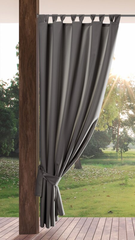 Záves na terasu GARDEN na pútkach 155x220 cm tmavosivý 155x220