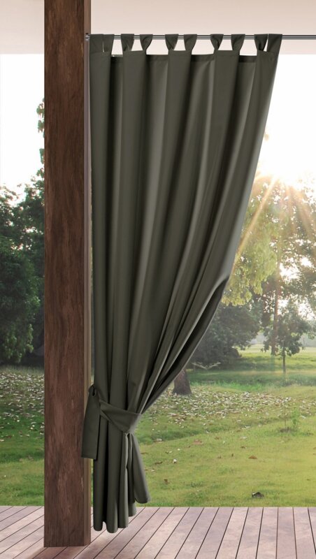 Záves na terasu GARDEN na pútkach 155x260 cm grafitový 155x260