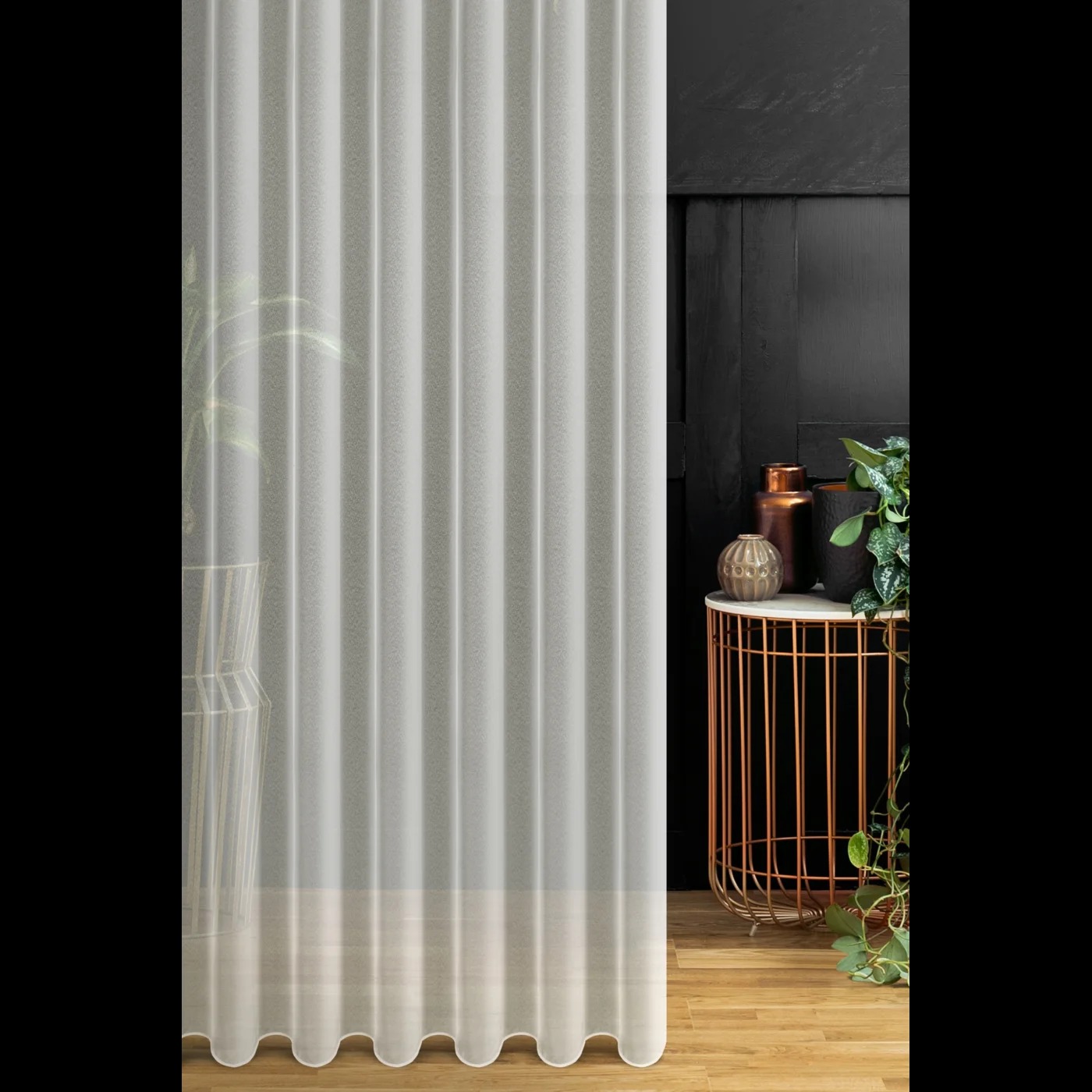 Záclona metráž 1070A markizeta krémová, 300cm 300