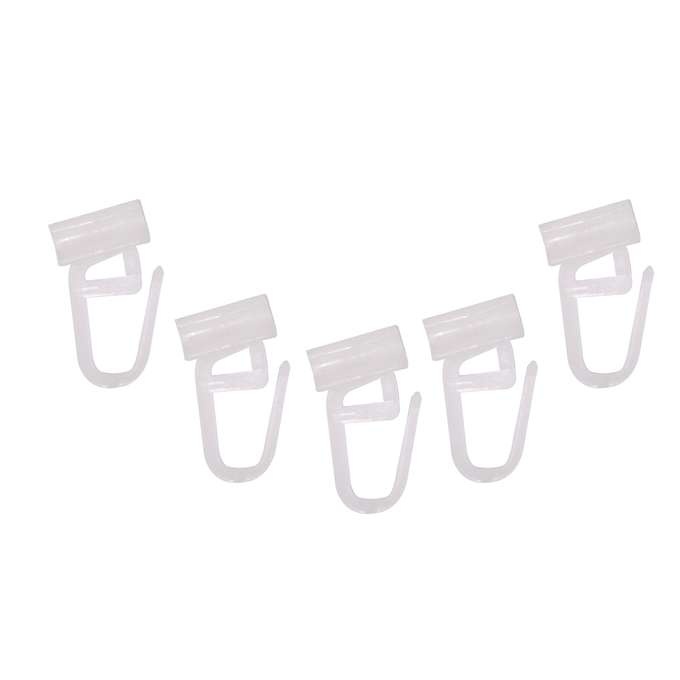 Hliníková garniža LUXOR Biela s háčikmi 160 Stropný držiak jednoduchý