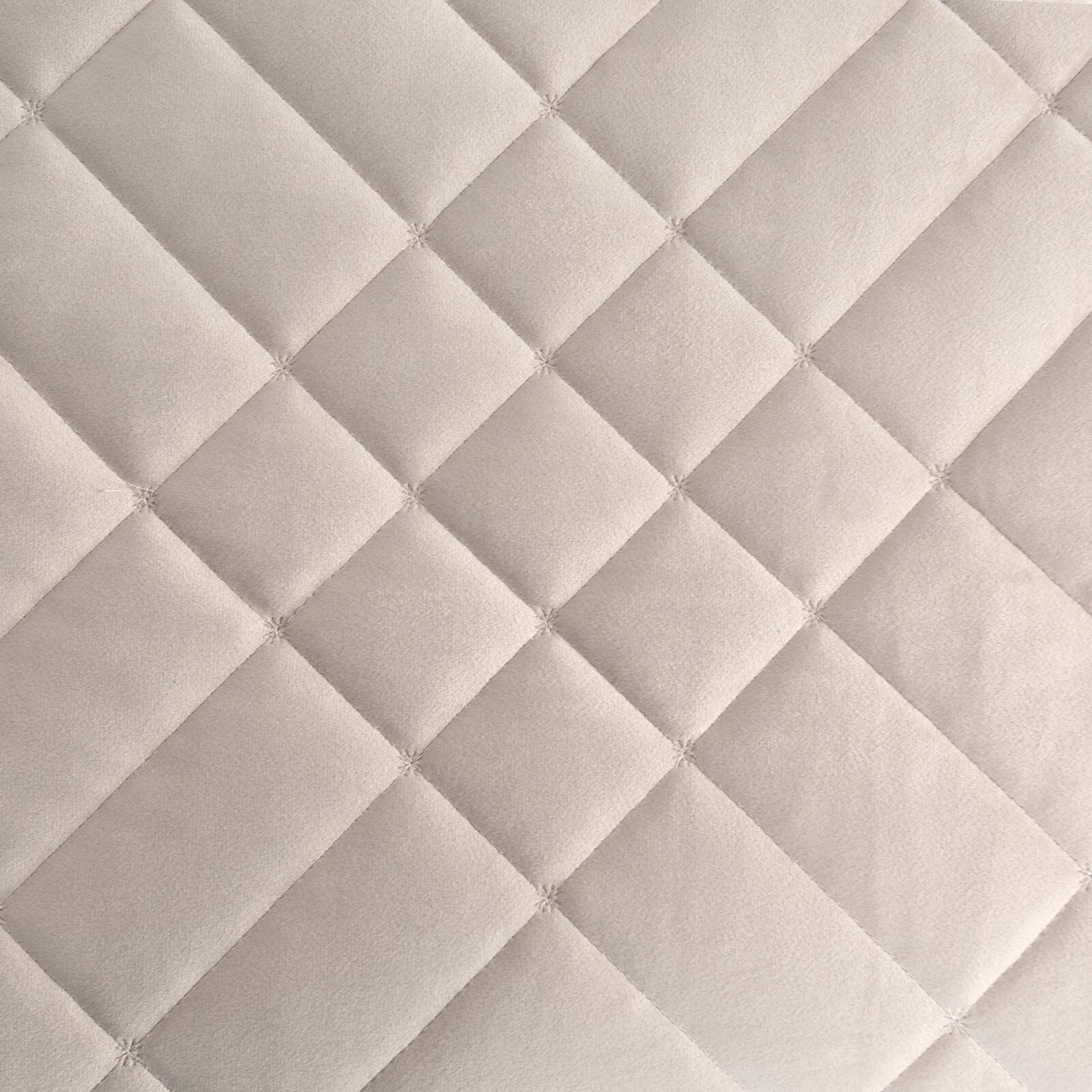 Zamatový prehoz na posteľ RIA6 170x210 cm krémový 170x210