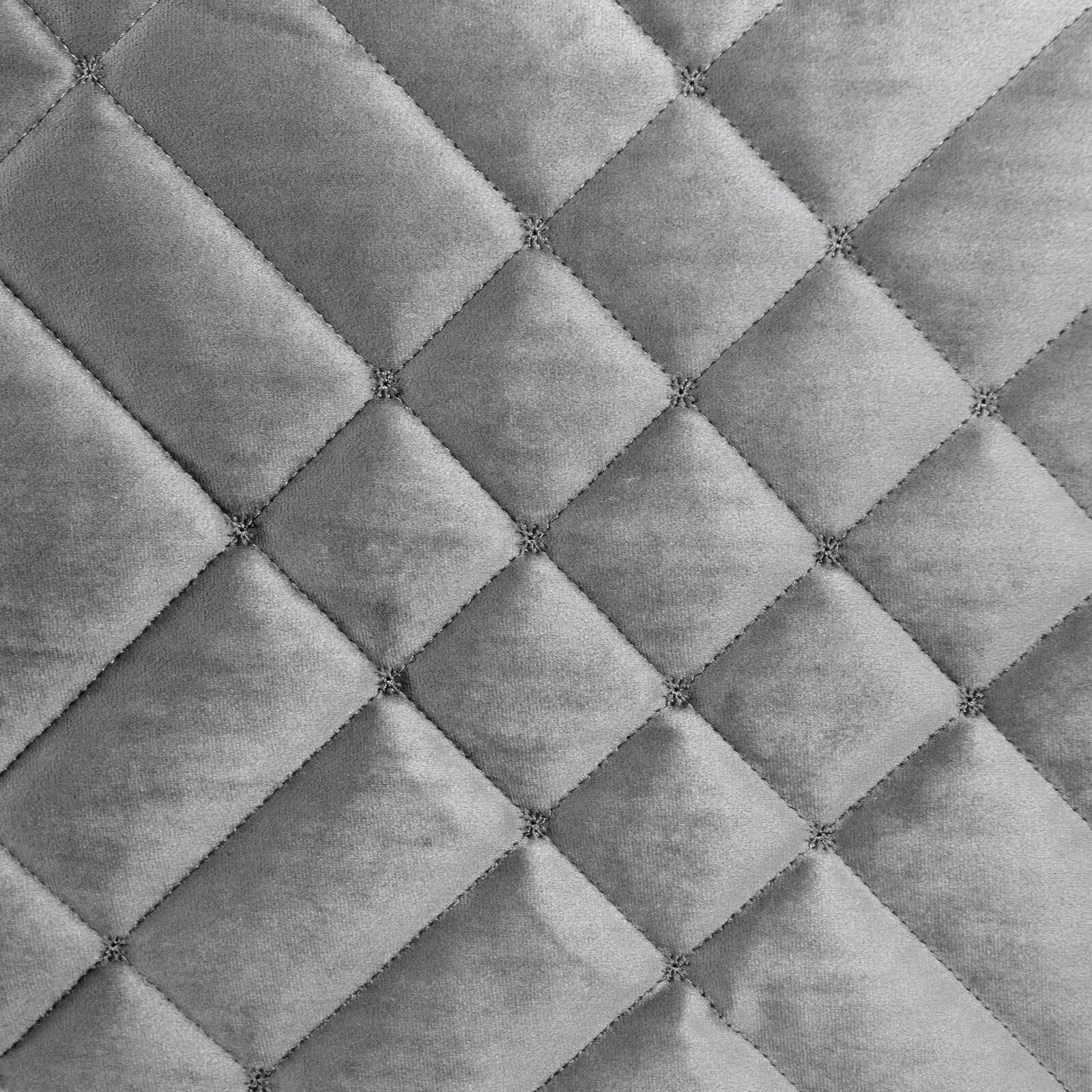 Zamatový prehoz na posteľ RIA6 200x220 cm strieborný 200x220